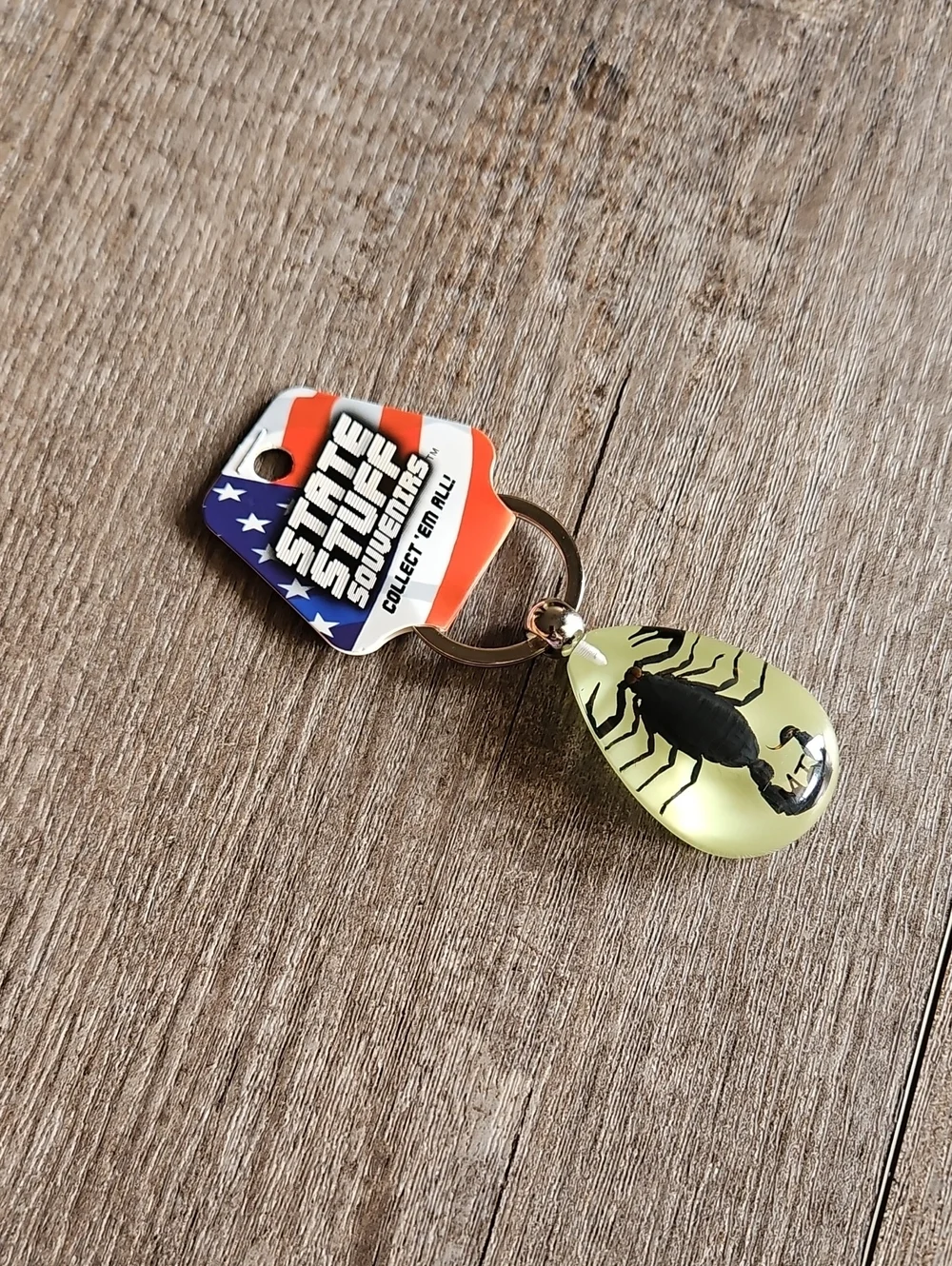 New State Stuff MT Souvenirs Scorpion Keychain - Yellow & Black